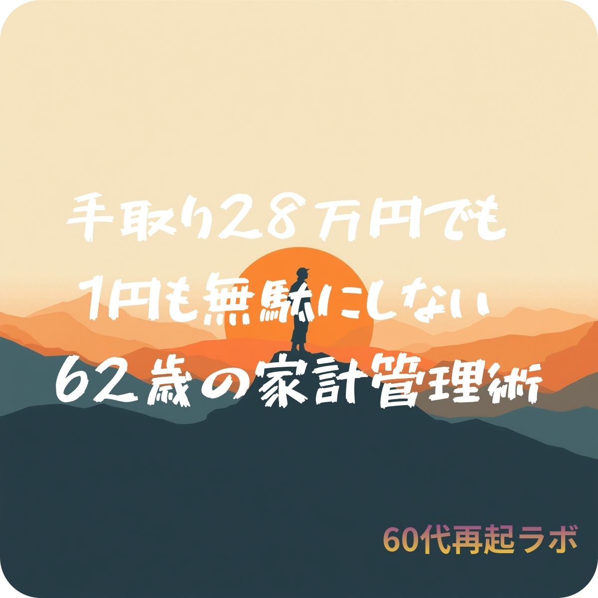 定年後の家計管理を考える62歳のイメージ画像